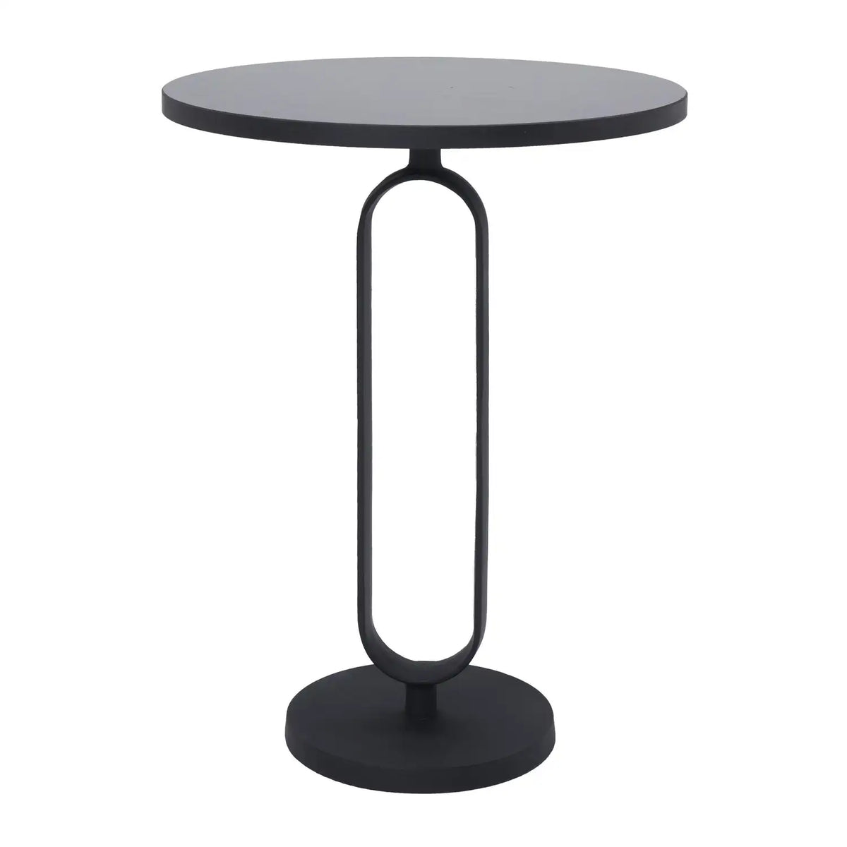 RENWIL, Eryx Indoor Cast Aluminum Side Table Matte, SIDE TABLES