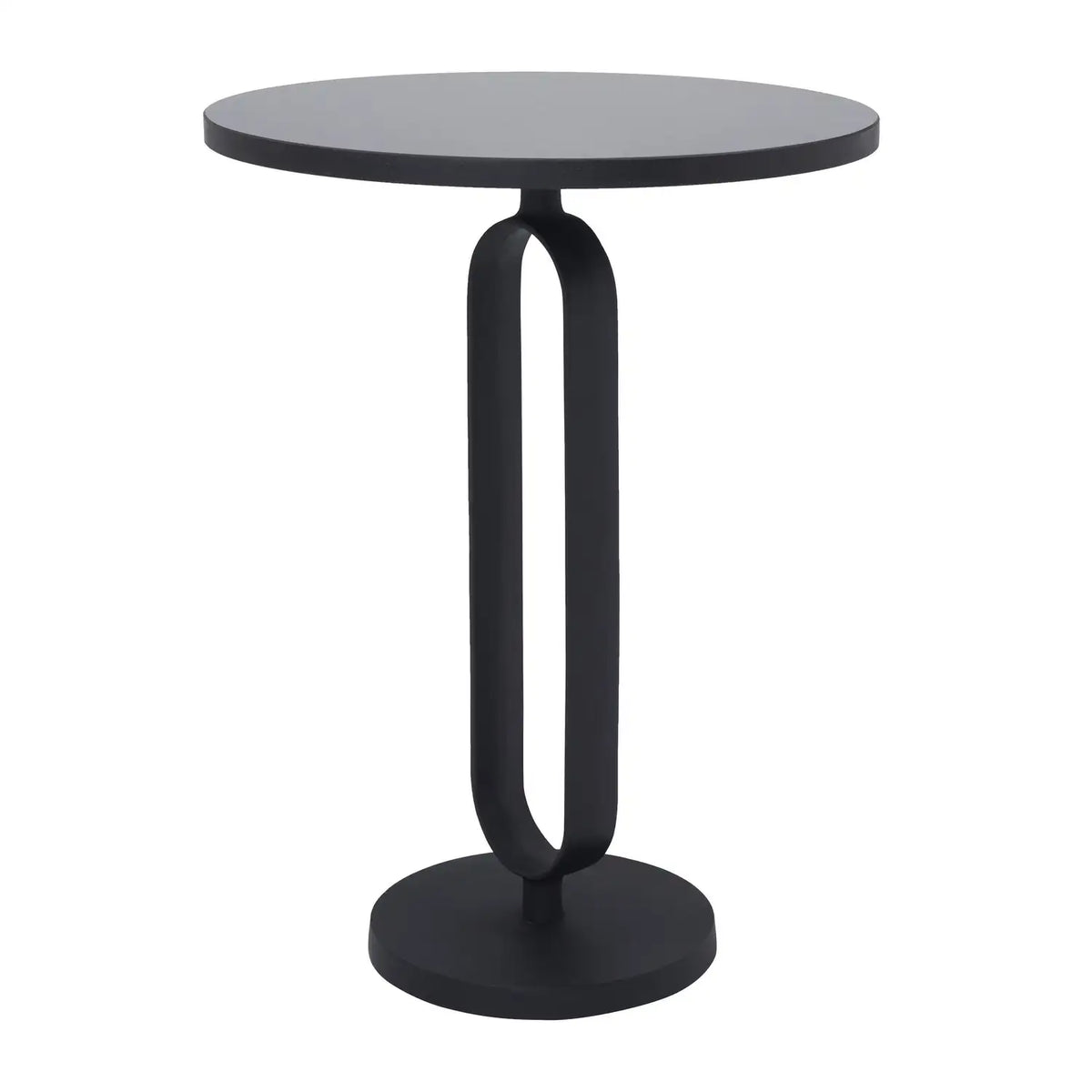 RENWIL, Eryx Indoor Cast Aluminum Side Table Matte, SIDE TABLES