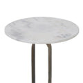 RENWIL IRENE INDOOR CAST ALUMINUM SIDE TABLE ANTIQUE - Side