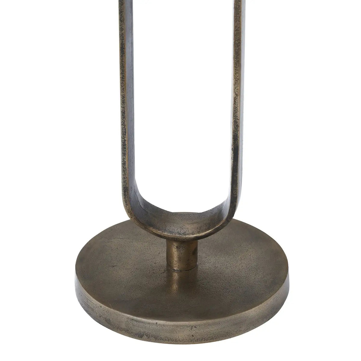 RENWIL, IRENE INDOOR CAST ALUMINUM SIDE TABLE ANTIQUE, SIDE TABLES