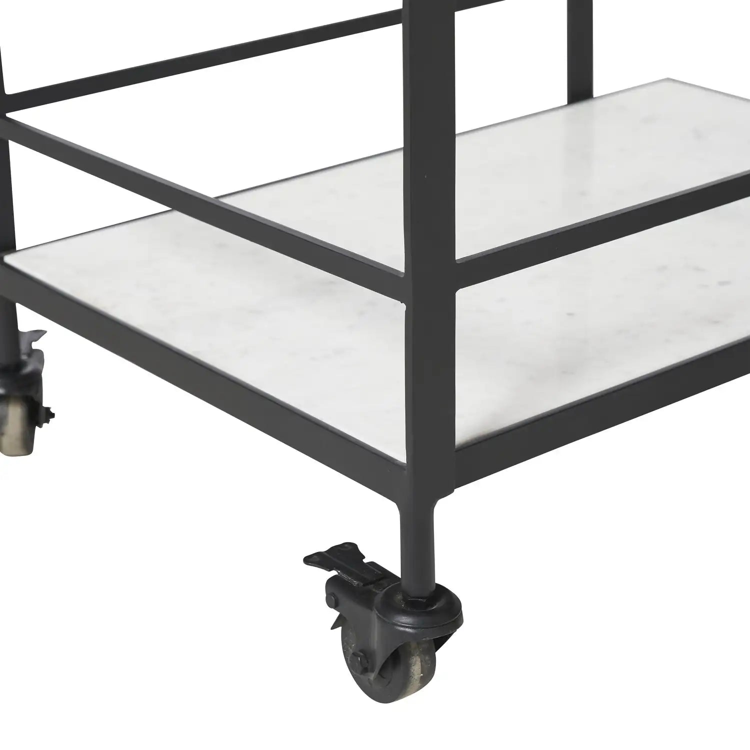 RENWIL COLTON INDOOR IRON BAR CART MATTE - Decorative Accents