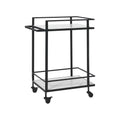 RENWIL COLTON INDOOR IRON BAR CART MATTE - Decorative Accents