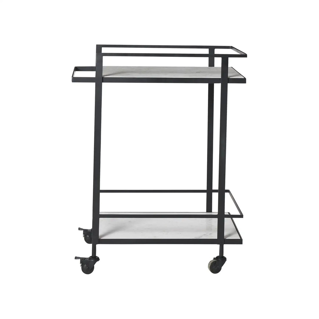 RENWIL COLTON INDOOR IRON BAR CART MATTE - Decorative Accents