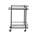RENWIL COLTON INDOOR IRON BAR CART MATTE - Decorative Accents