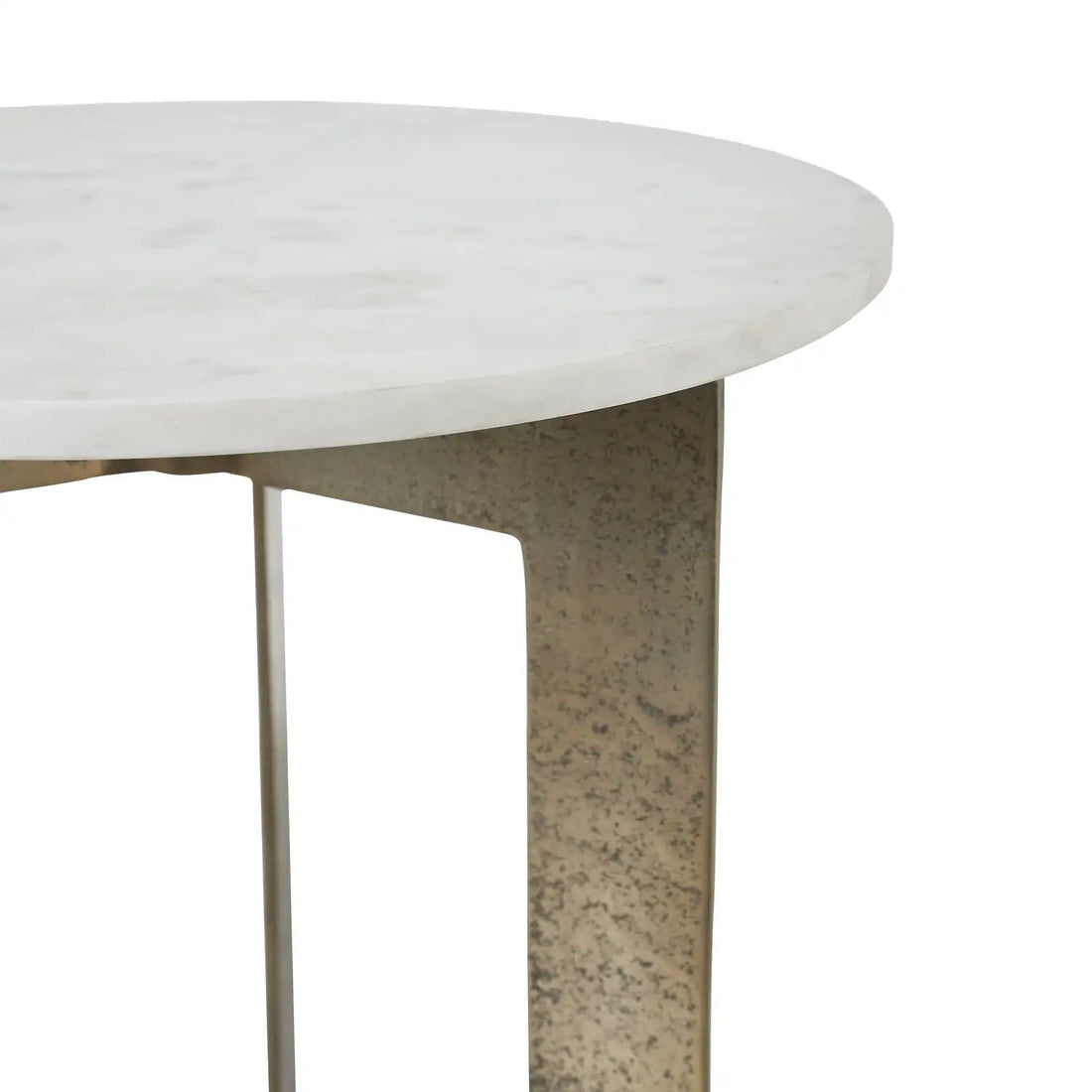 RENWIL HERA INDOOR CAST ALUMINUM SIDE TABLE ANTIQUE - Side