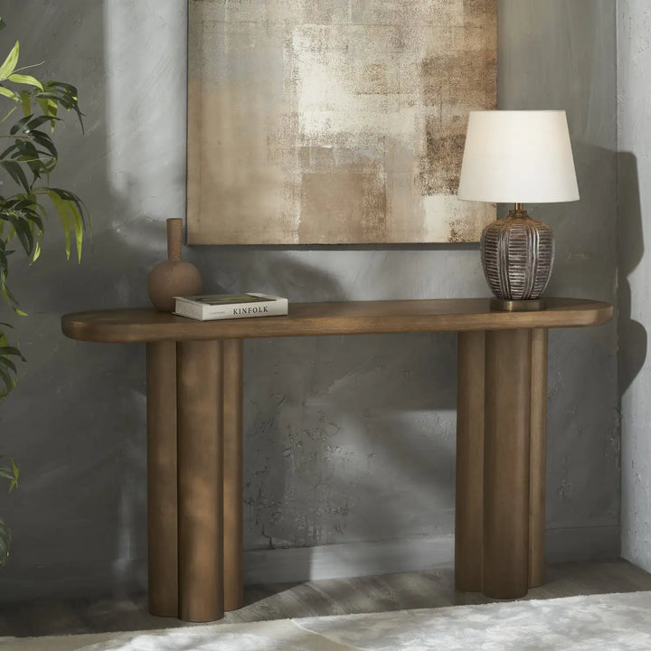 RENWIL RAMONA INDOOR MANGO WOOD CONSOLE TABLE LIGHT - Consoles