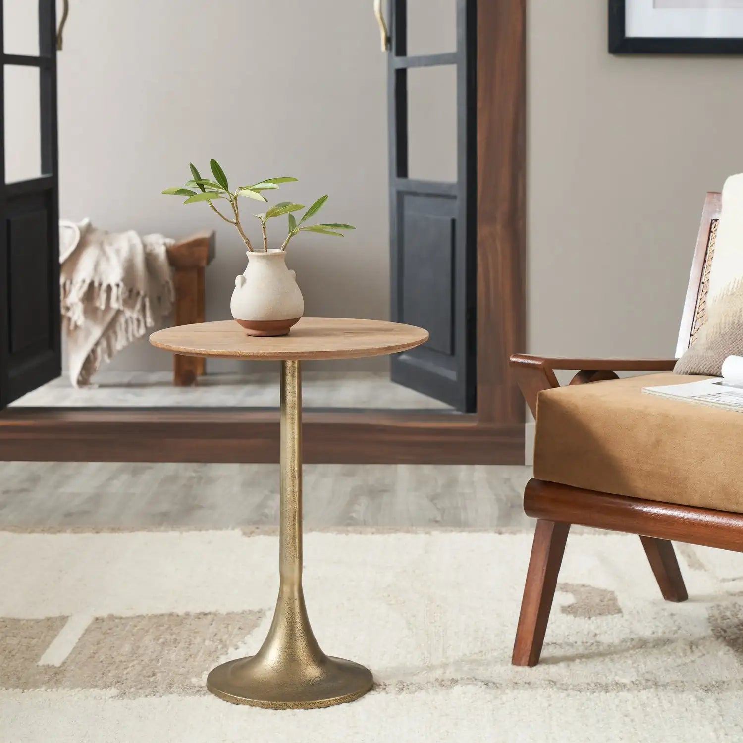 RENWIL SPARTA HEIGHT TABLE YELLOW - Side