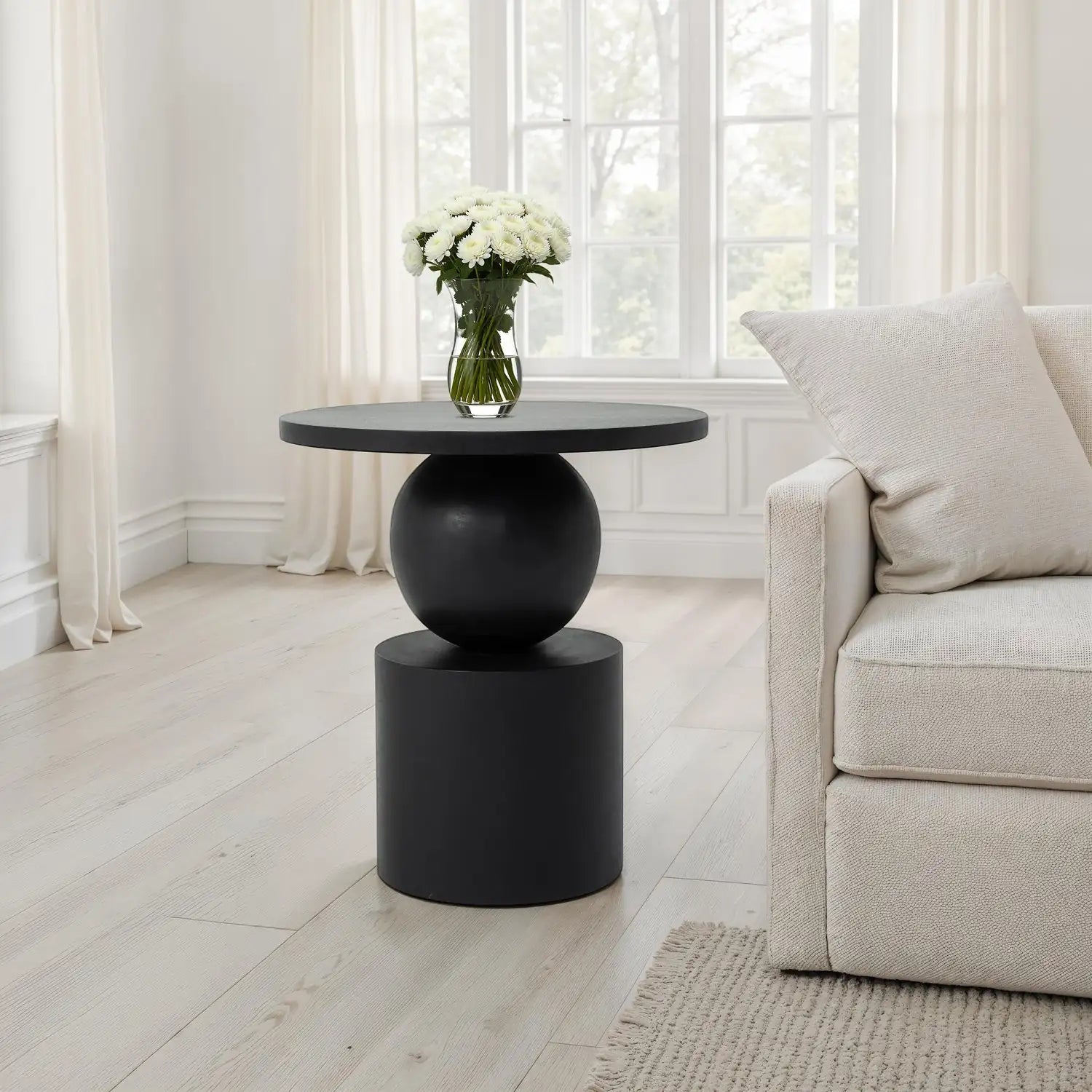 RENWIL PAOLA HEIGHT SIDE TABLEBLACK - Side
