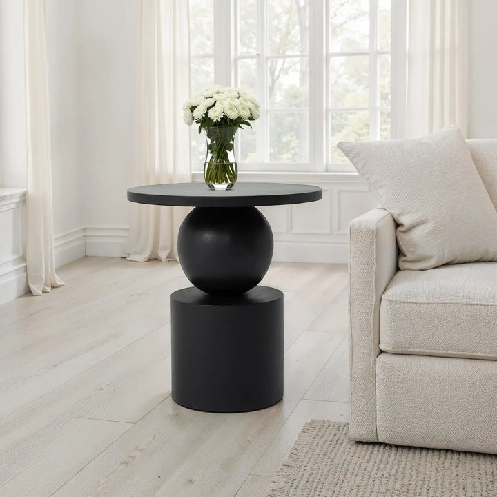 RENWIL PAOLA HEIGHT SIDE TABLEBLACK - Side