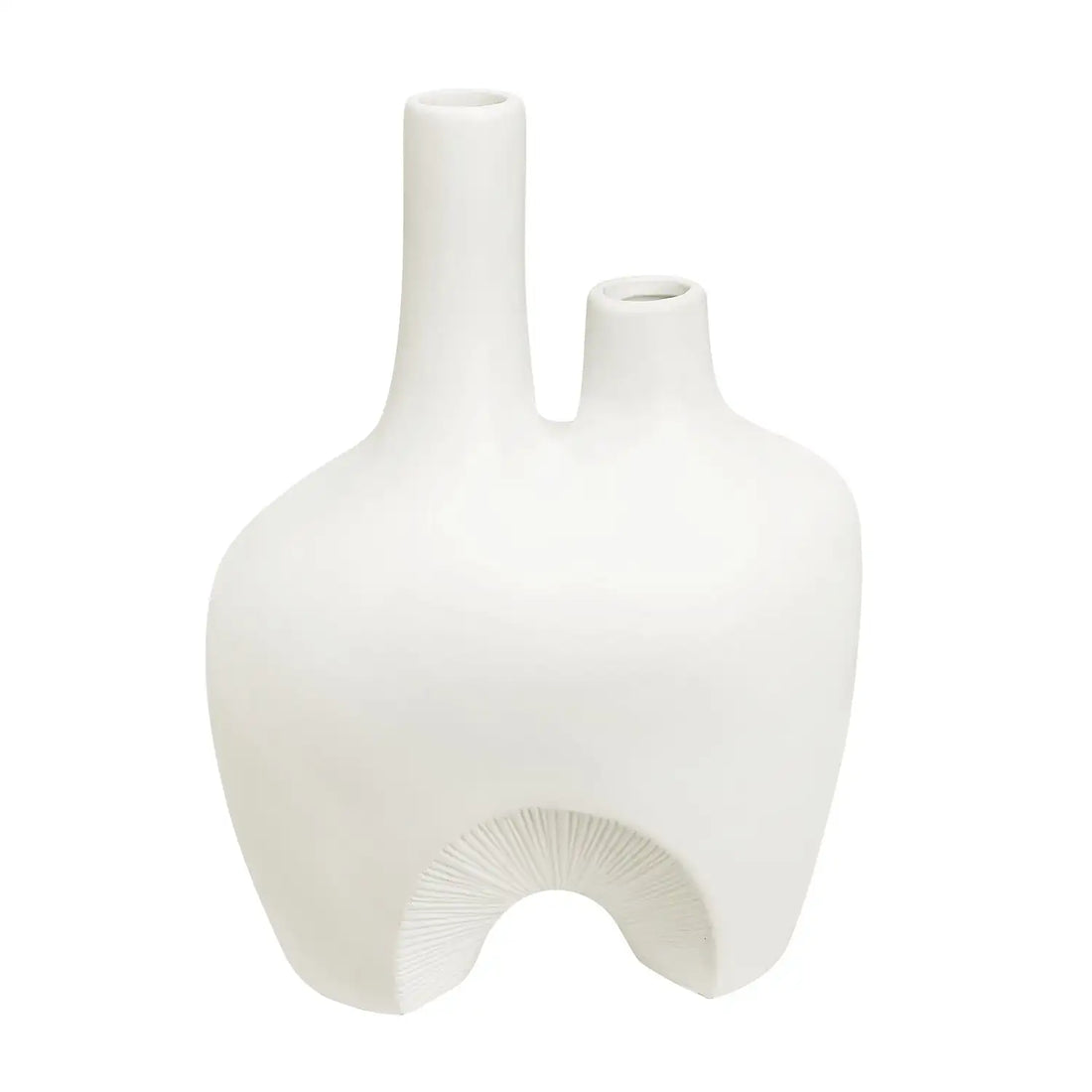 RENWIL PIONEER INDOOR CERAMIC VASE OFF-WHITE - Decorative Accents