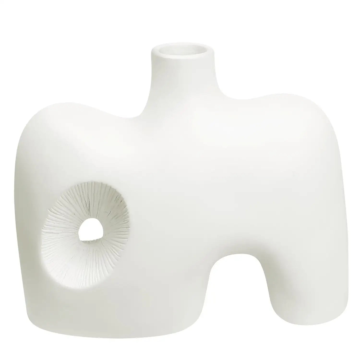 RENWIL MARINER INDOOR CERAMIC VASE OFF-WHITE - Decorative Accents