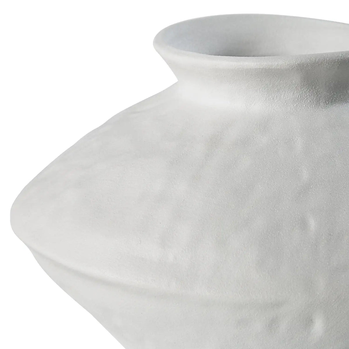 RENWIL Mills Indoor Porcelain Ceramic Vase Matte Off-White - Decorative Accents