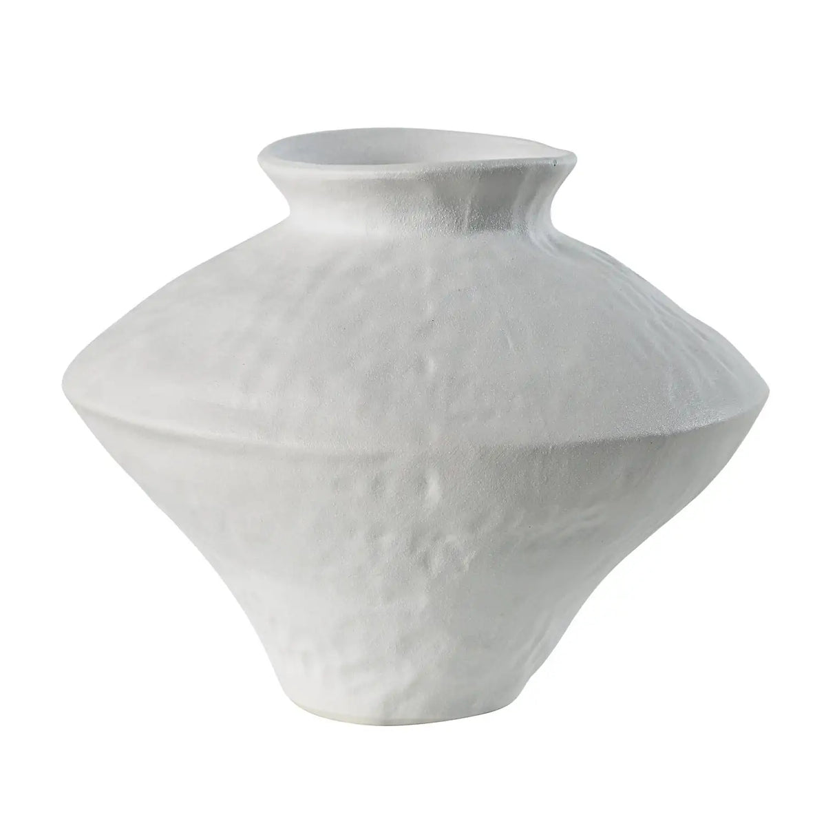 RENWIL Mills Indoor Porcelain Ceramic Vase Matte Off-White - Decorative Accents