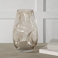 RENWIL TAWNY INDOOR MOUTH BLOWN GLASS GLASS VASE BEIGE - Decorative Accents