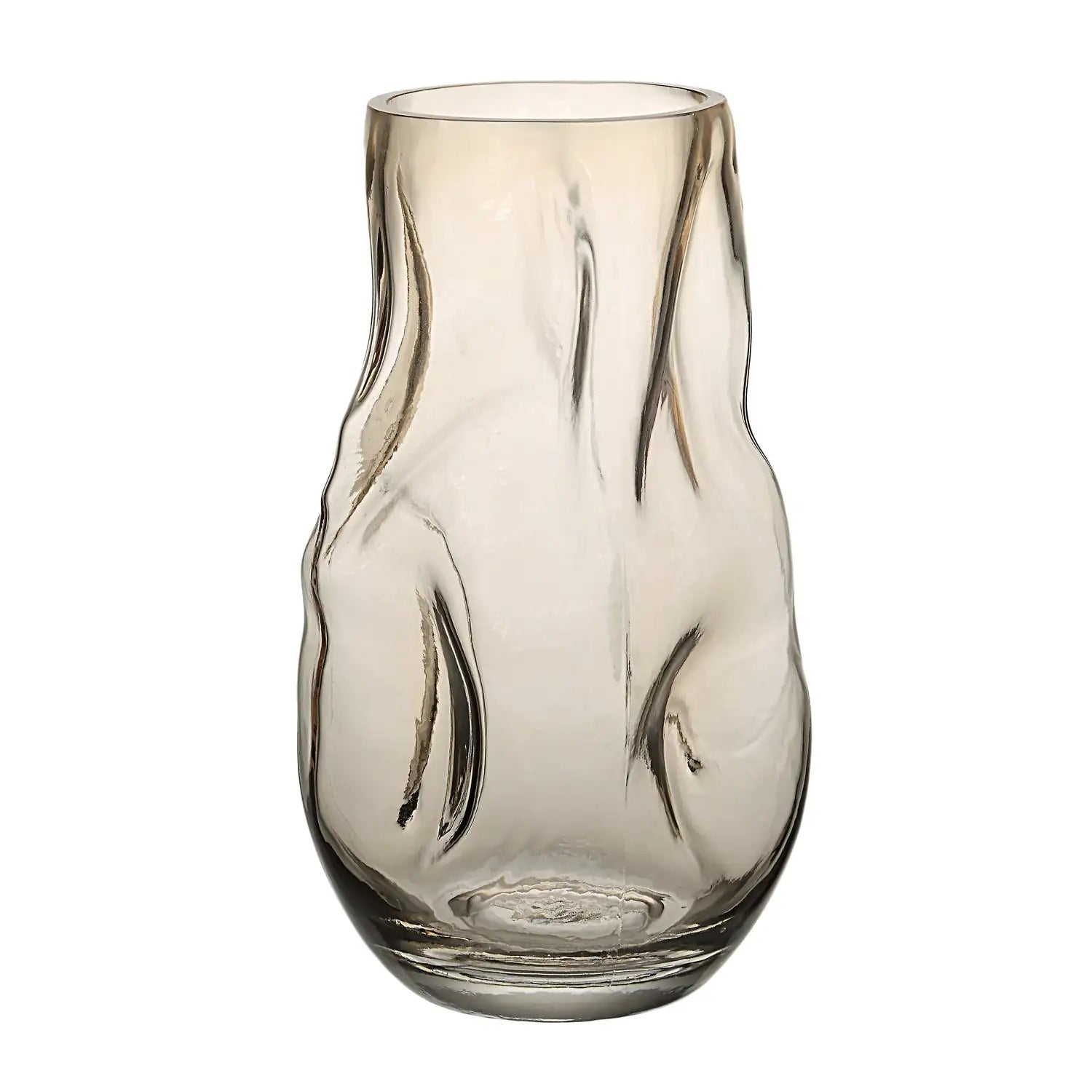 RENWIL TAWNY INDOOR MOUTH BLOWN GLASS GLASS VASE BEIGE - Decorative Accents