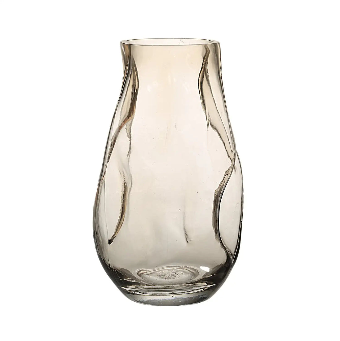 RENWIL TAWNY INDOOR MOUTH BLOWN GLASS GLASS VASE BEIGE - Decorative Accents