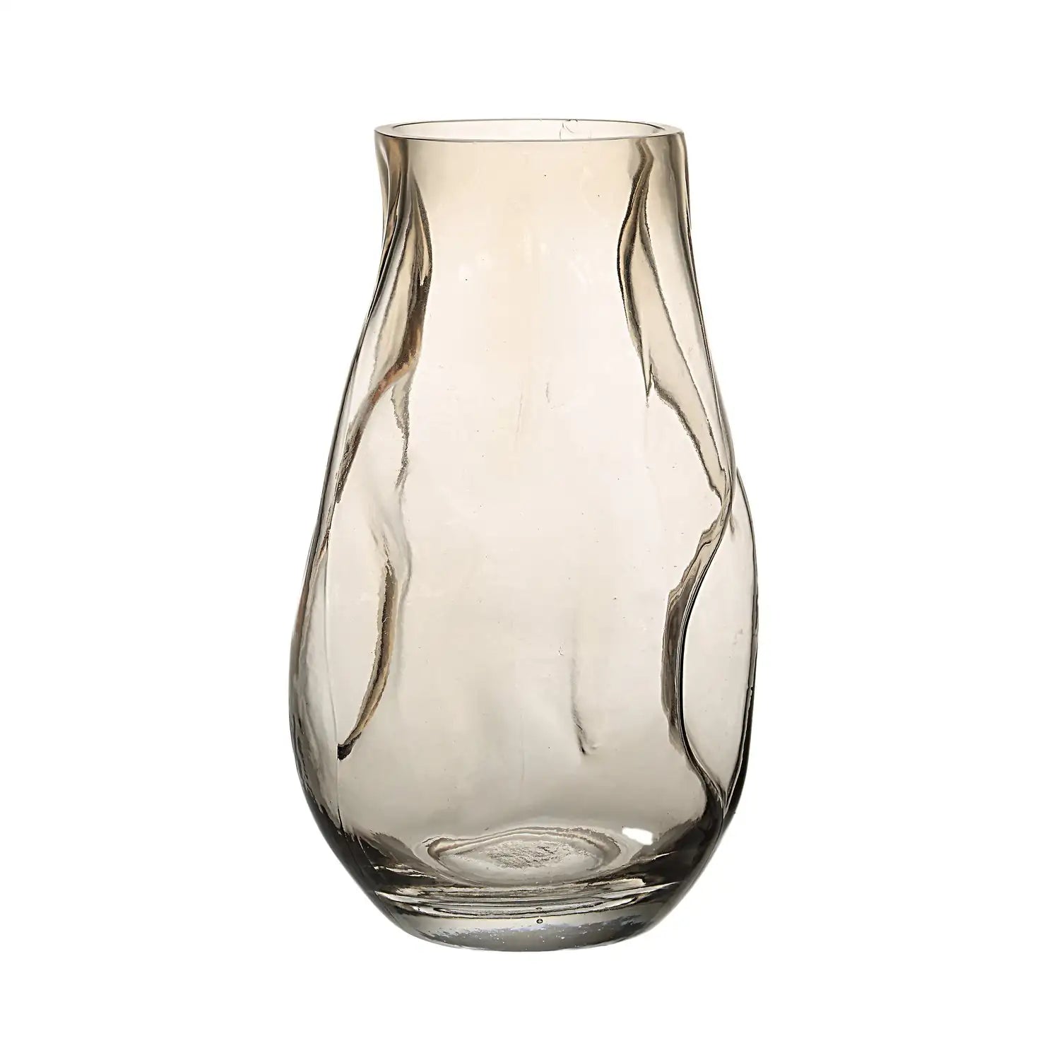 RENWIL TAWNY INDOOR MOUTH BLOWN GLASS GLASS VASE BEIGE - Decorative Accents