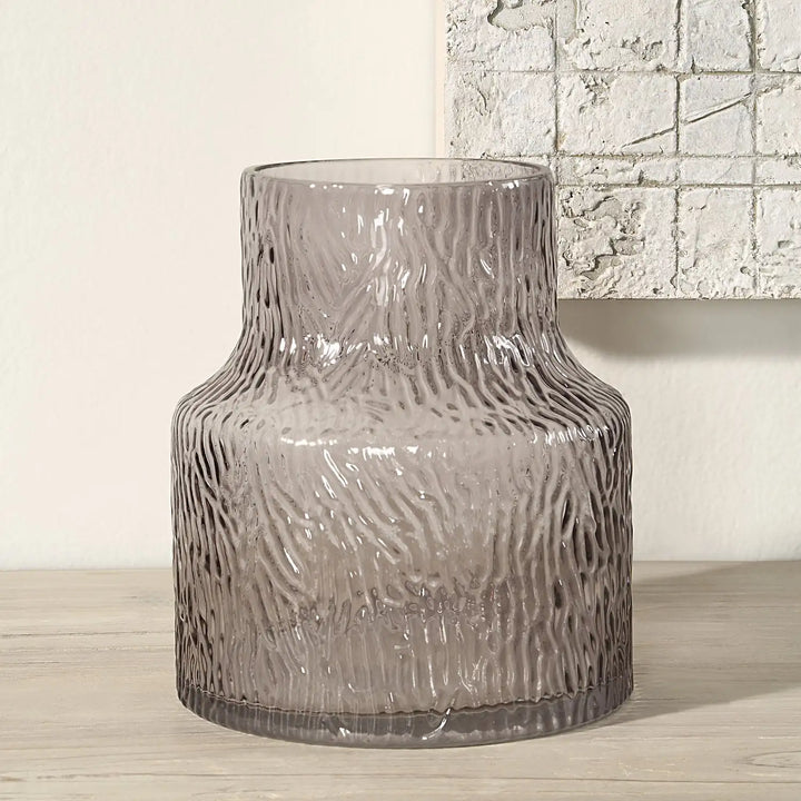 RENWIL HYACINTH INDOOR MOUTH BLOWN GLASS GLASS VASE TEXTURE - Decorative Accents