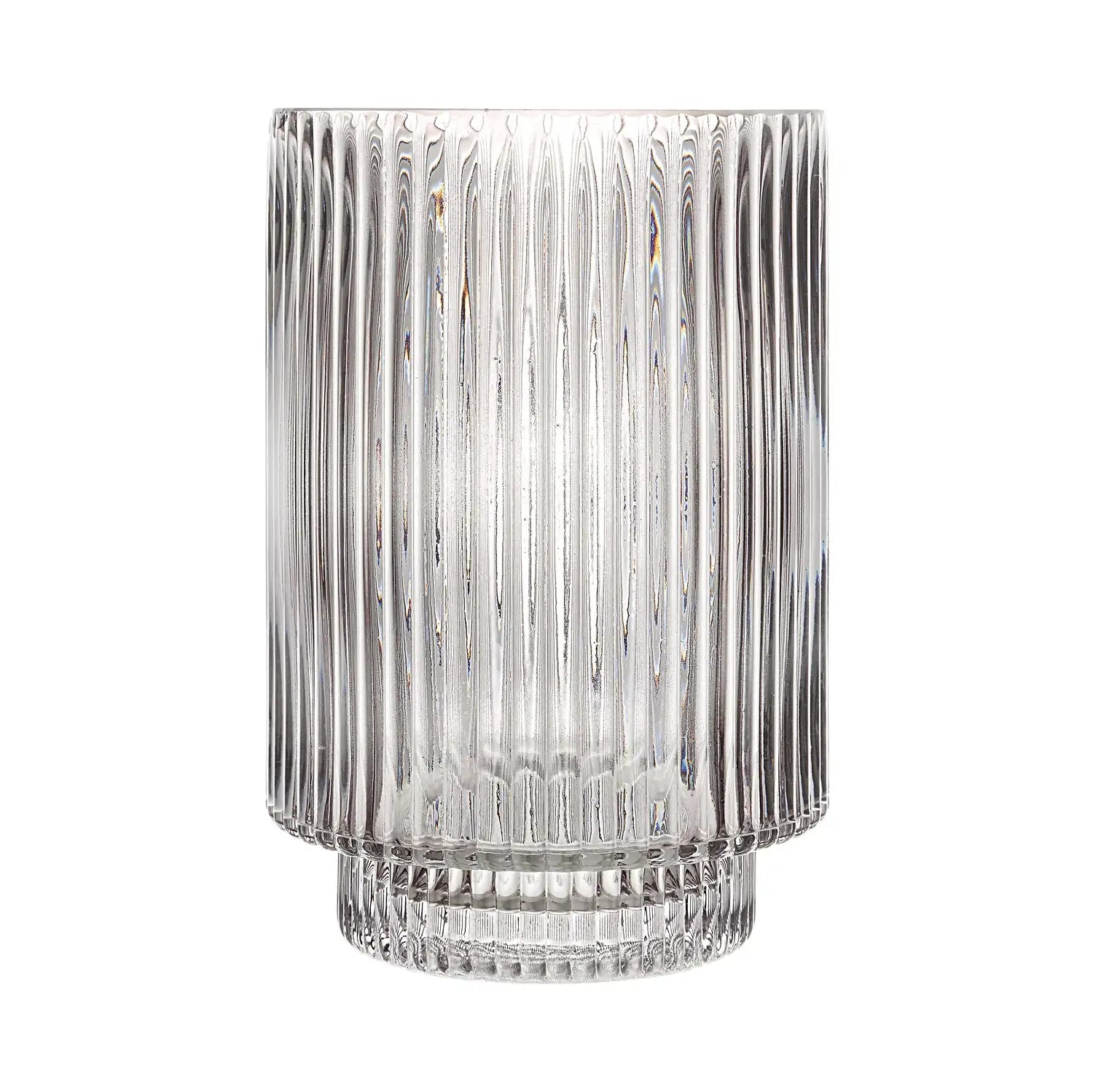 RENWIL AMIENS INDOOR MOUTH BLOWN GLASS GLASS VASE FLUTED - Decorative Accents