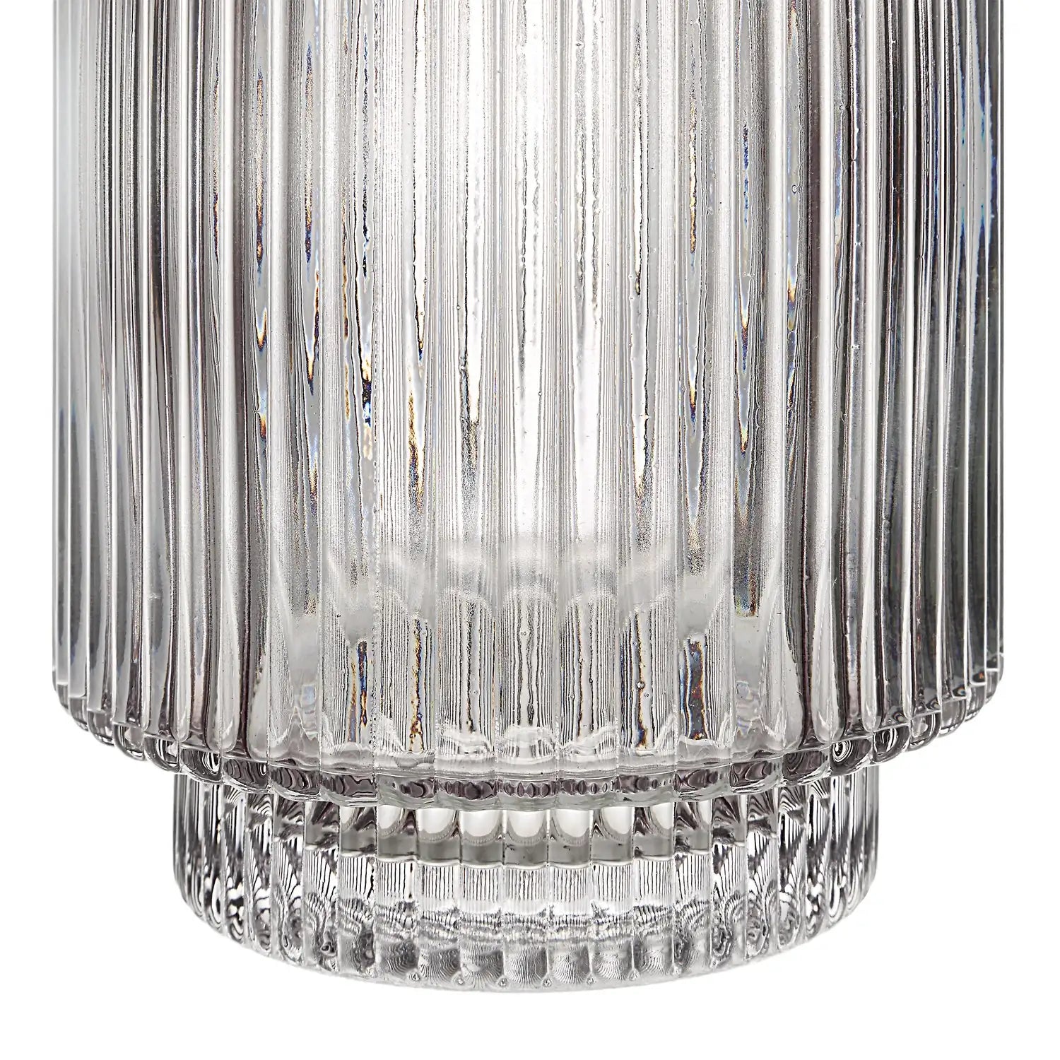 RENWIL AMIENS INDOOR MOUTH BLOWN GLASS GLASS VASE FLUTED - Decorative Accents