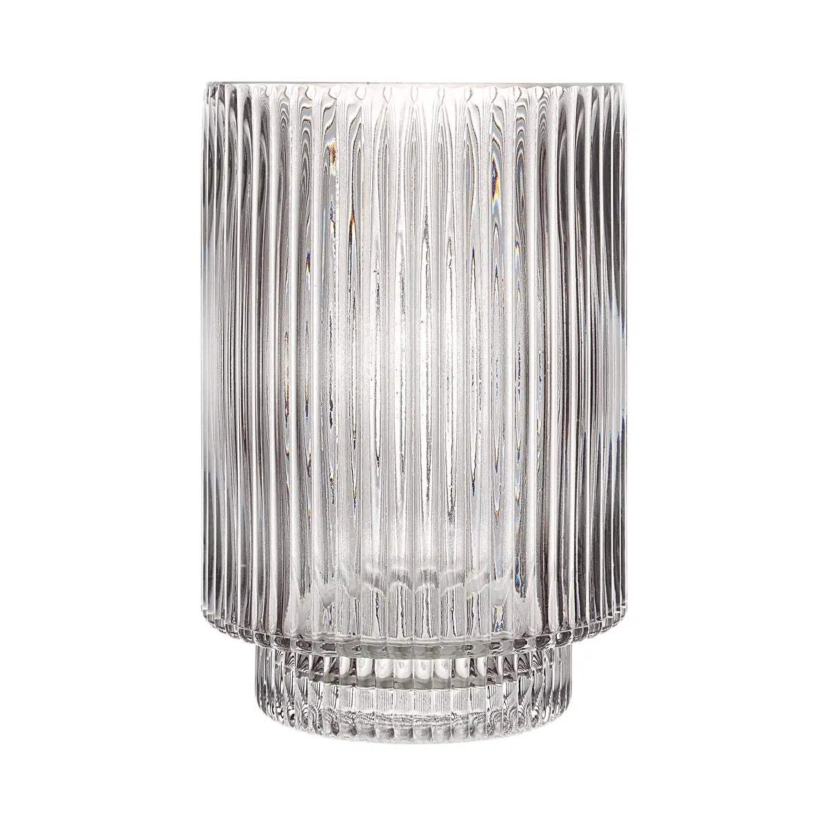 RENWIL AMIENS INDOOR MOUTH BLOWN GLASS GLASS VASE FLUTED - Decorative Accents