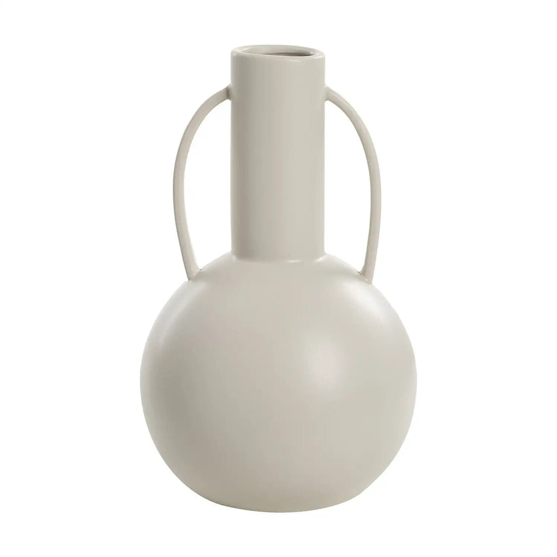 RENWIL CORINTH INDOOR CERAMIC VASE MATTE BEIGE - Decorative Accents