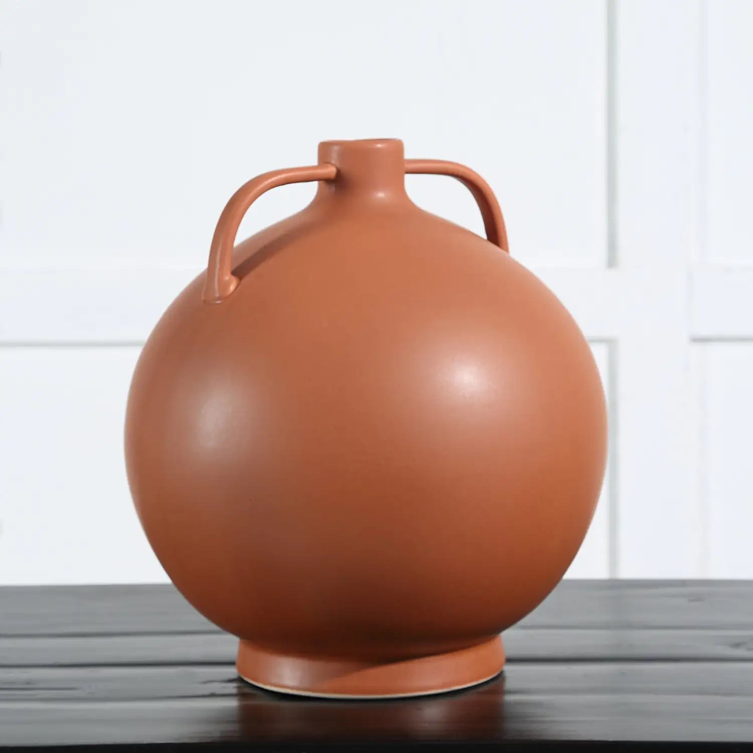RENWIL DELPHI INDOOR CERAMIC VASE MATTE TERRACOTTA - Decorative Accents