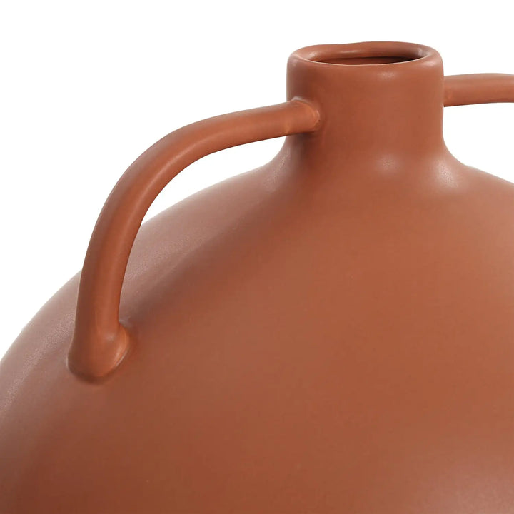 RENWIL DELPHI INDOOR CERAMIC VASE MATTE TERRACOTTA - Decorative Accents