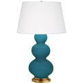 ROBERT ABBEY, TRIPLE GOURD TABLE LAMP, DESK LAMPS