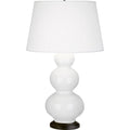 ROBERT ABBEY, TRIPLE GOURD TABLE LAMP, DESK LAMPS