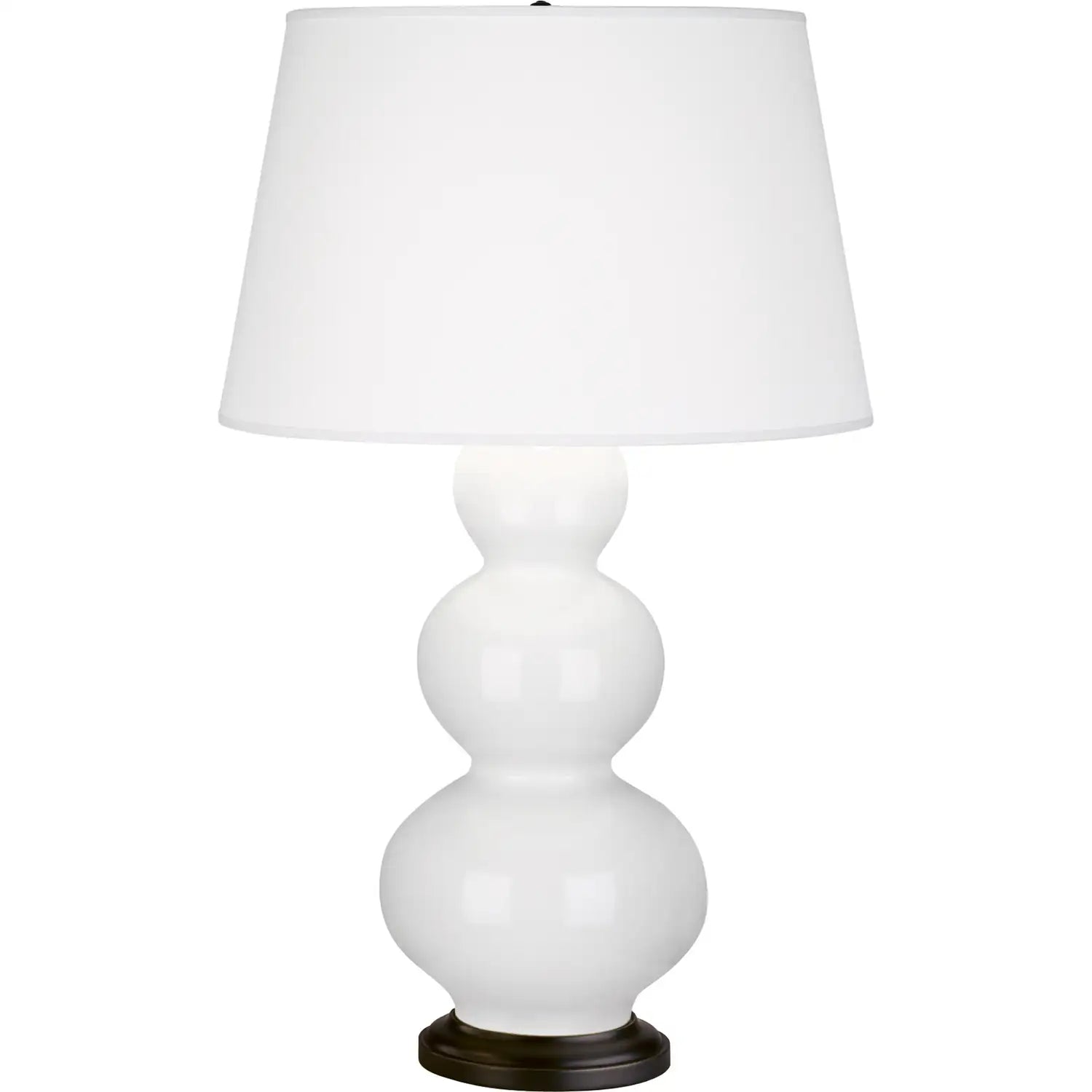 ROBERT ABBEY, TRIPLE GOURD TABLE LAMP, DESK LAMPS