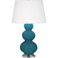 ROBERT ABBEY, TRIPLE GOURD TABLE LAMP, DESK LAMPS
