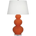 ROBERT ABBEY, TRIPLE GOURD TABLE LAMP, DESK LAMPS