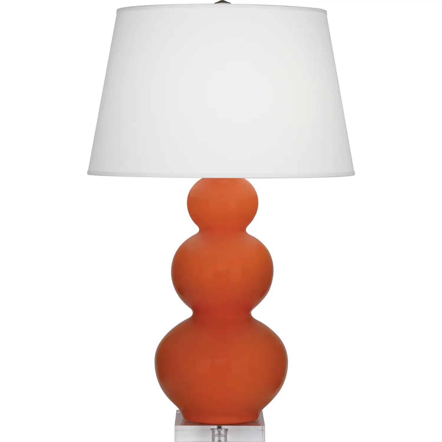 ROBERT ABBEY, TRIPLE GOURD TABLE LAMP, DESK LAMPS