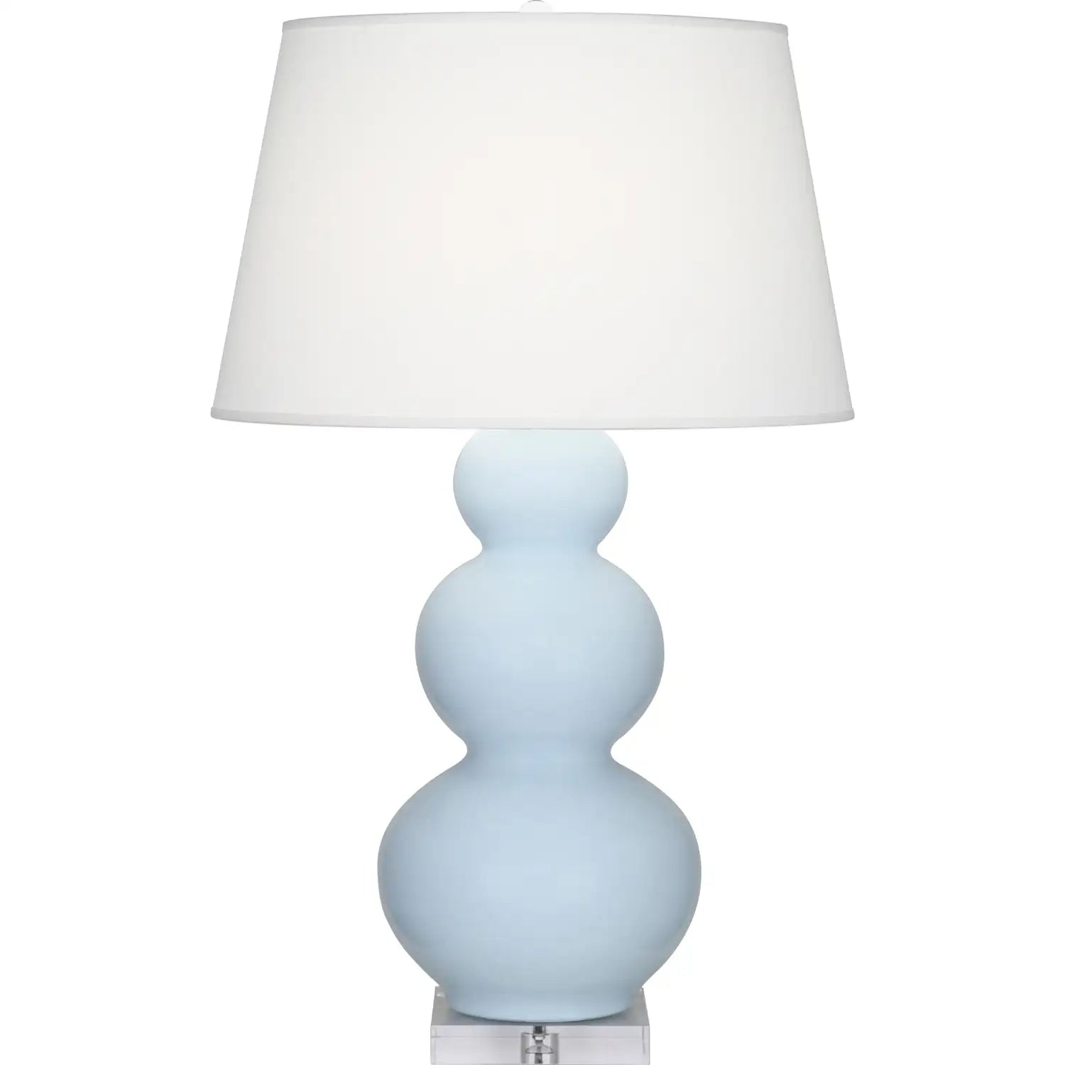 ROBERT ABBEY, TRIPLE GOURD TABLE LAMP, DESK LAMPS
