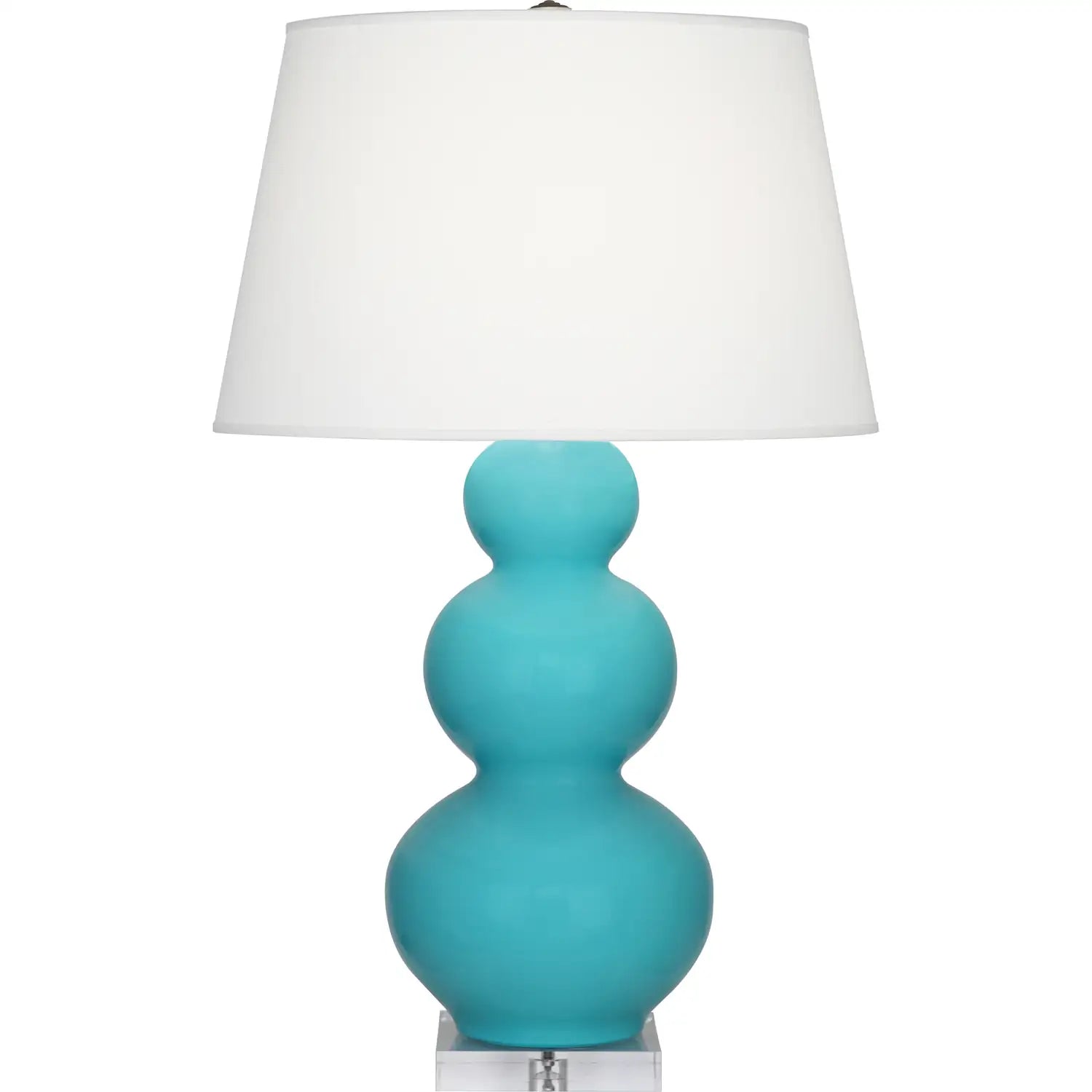 ROBERT ABBEY, TRIPLE GOURD TABLE LAMP, DESK LAMPS