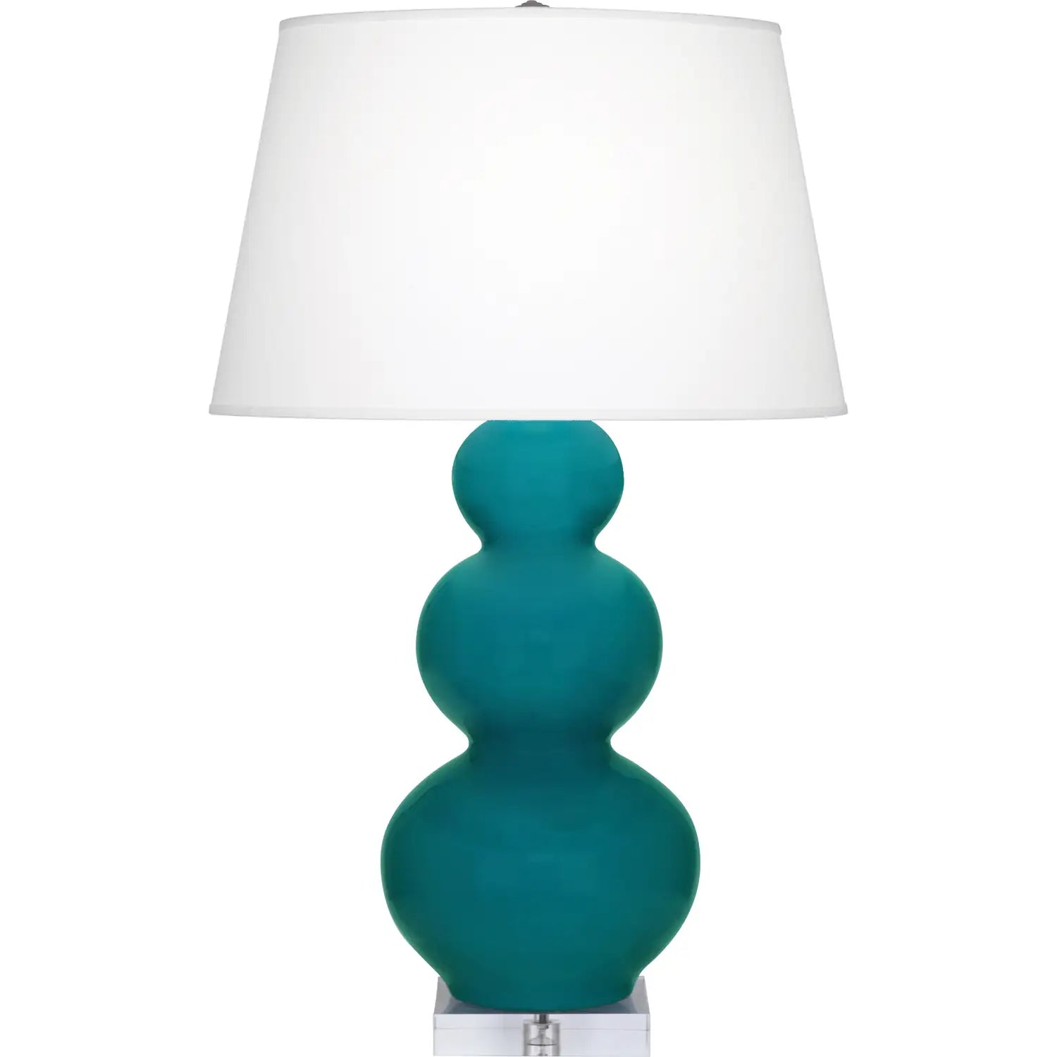 ROBERT ABBEY, TRIPLE GOURD TABLE LAMP, DESK LAMPS