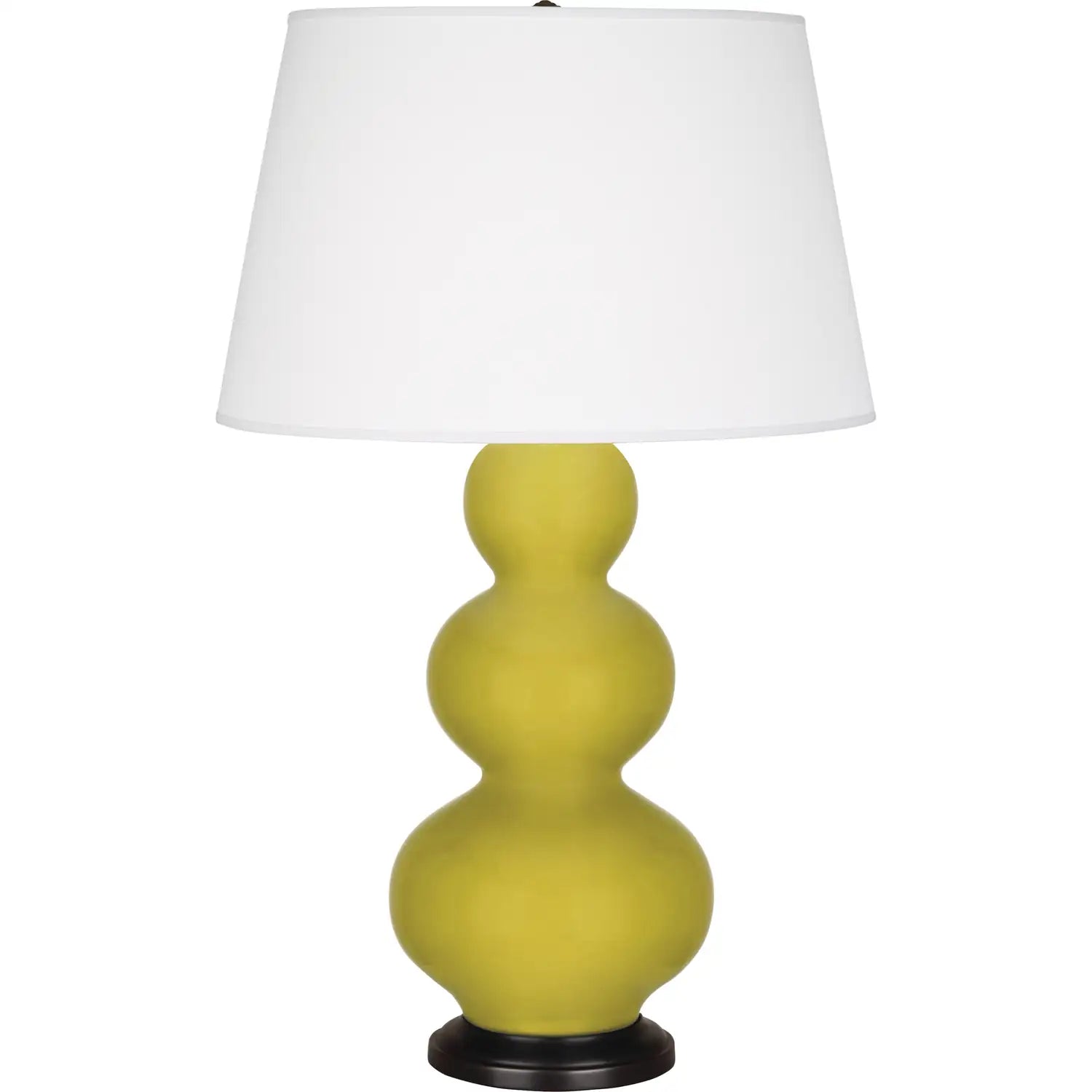 ROBERT ABBEY, TRIPLE GOURD TABLE LAMP, DESK LAMPS