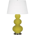 ROBERT ABBEY, TRIPLE GOURD TABLE LAMP, DESK LAMPS