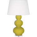 ROBERT ABBEY, TRIPLE GOURD TABLE LAMP, DESK LAMPS
