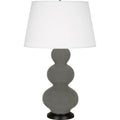 ROBERT ABBEY, TRIPLE GOURD TABLE LAMP, DESK LAMPS