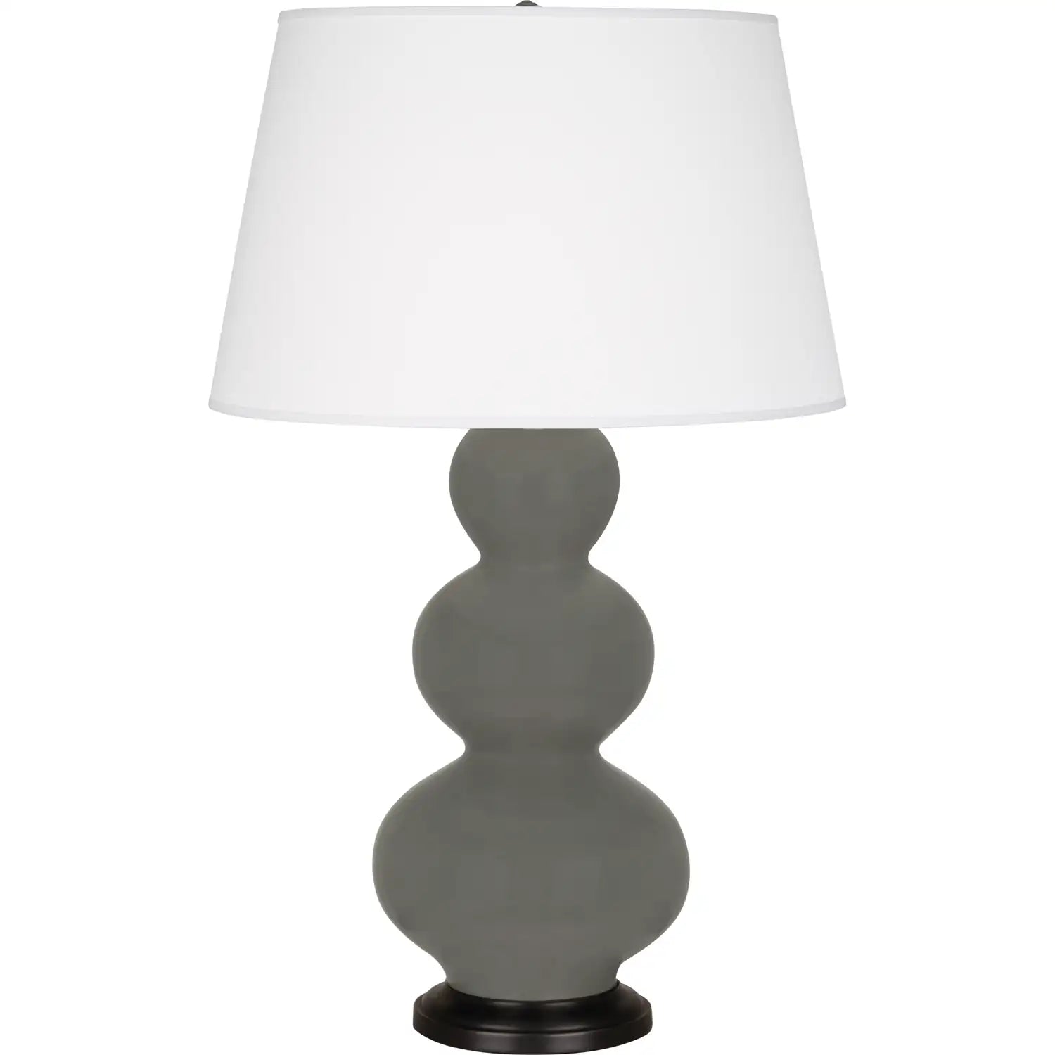 ROBERT ABBEY, TRIPLE GOURD TABLE LAMP, DESK LAMPS