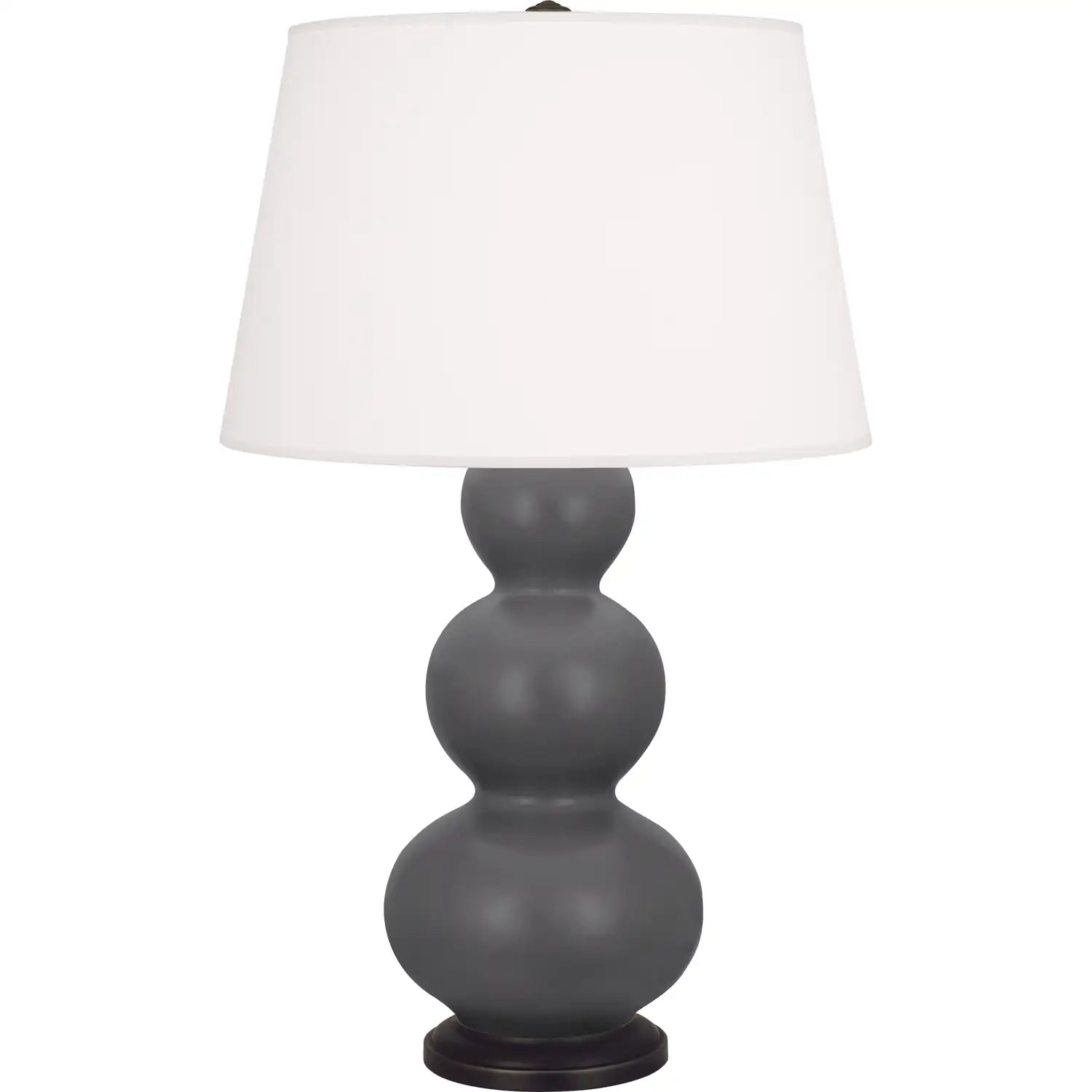 ROBERT ABBEY, TRIPLE GOURD TABLE LAMP, DESK LAMPS