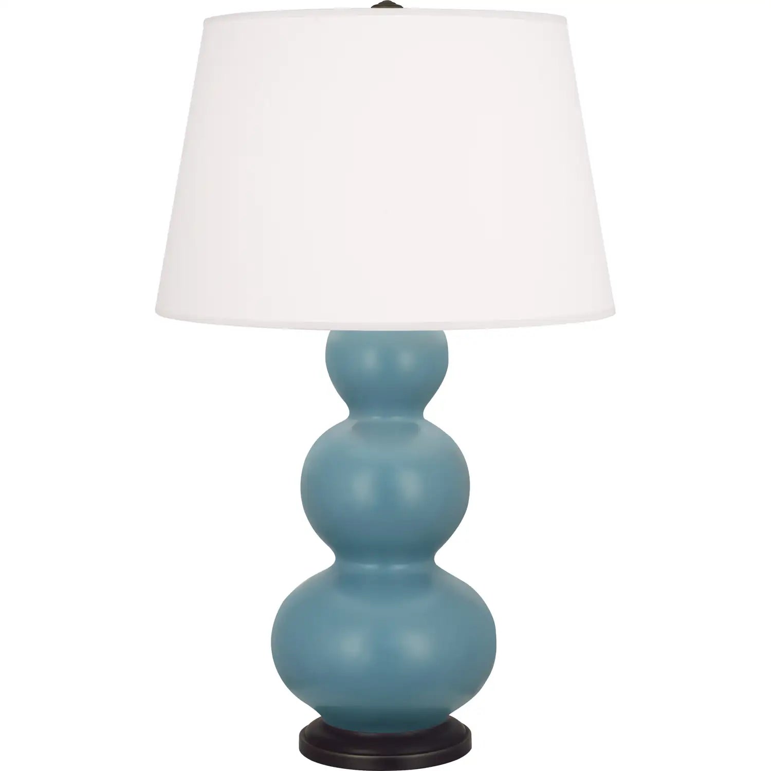 ROBERT ABBEY, TRIPLE GOURD TABLE LAMP, DESK LAMPS