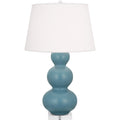 ROBERT ABBEY, TRIPLE GOURD TABLE LAMP, DESK LAMPS