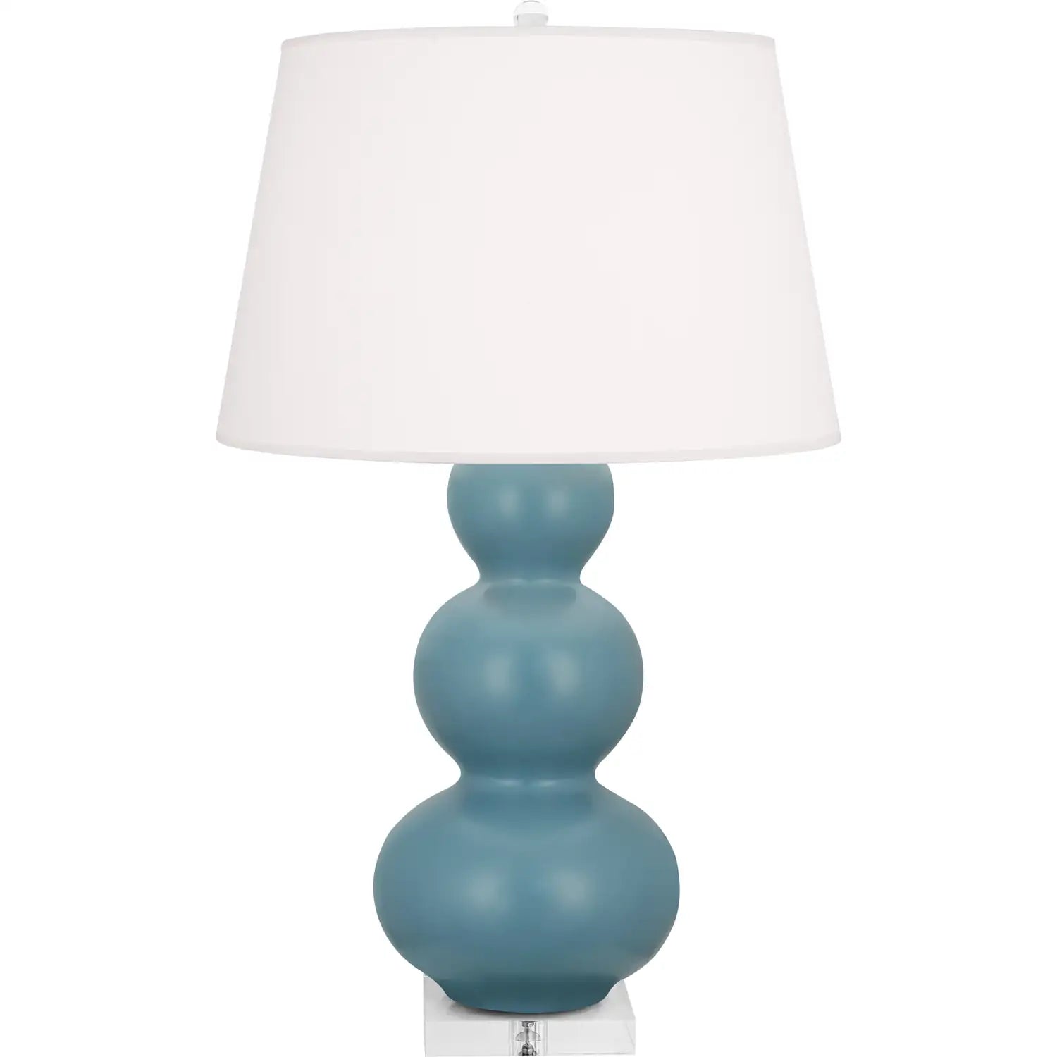 ROBERT ABBEY, TRIPLE GOURD TABLE LAMP, DESK LAMPS