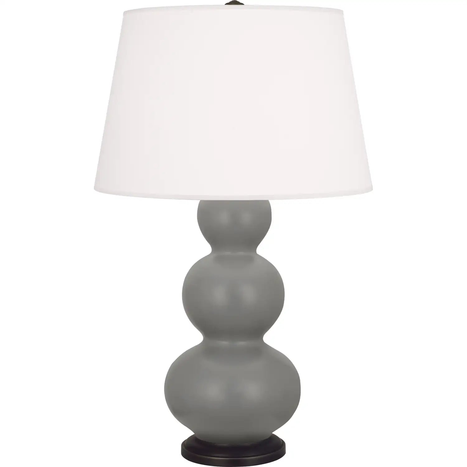ROBERT ABBEY, TRIPLE GOURD TABLE LAMP, DESK LAMPS