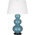 ROBERT ABBEY, TRIPLE GOURD TABLE LAMP, DESK LAMPS