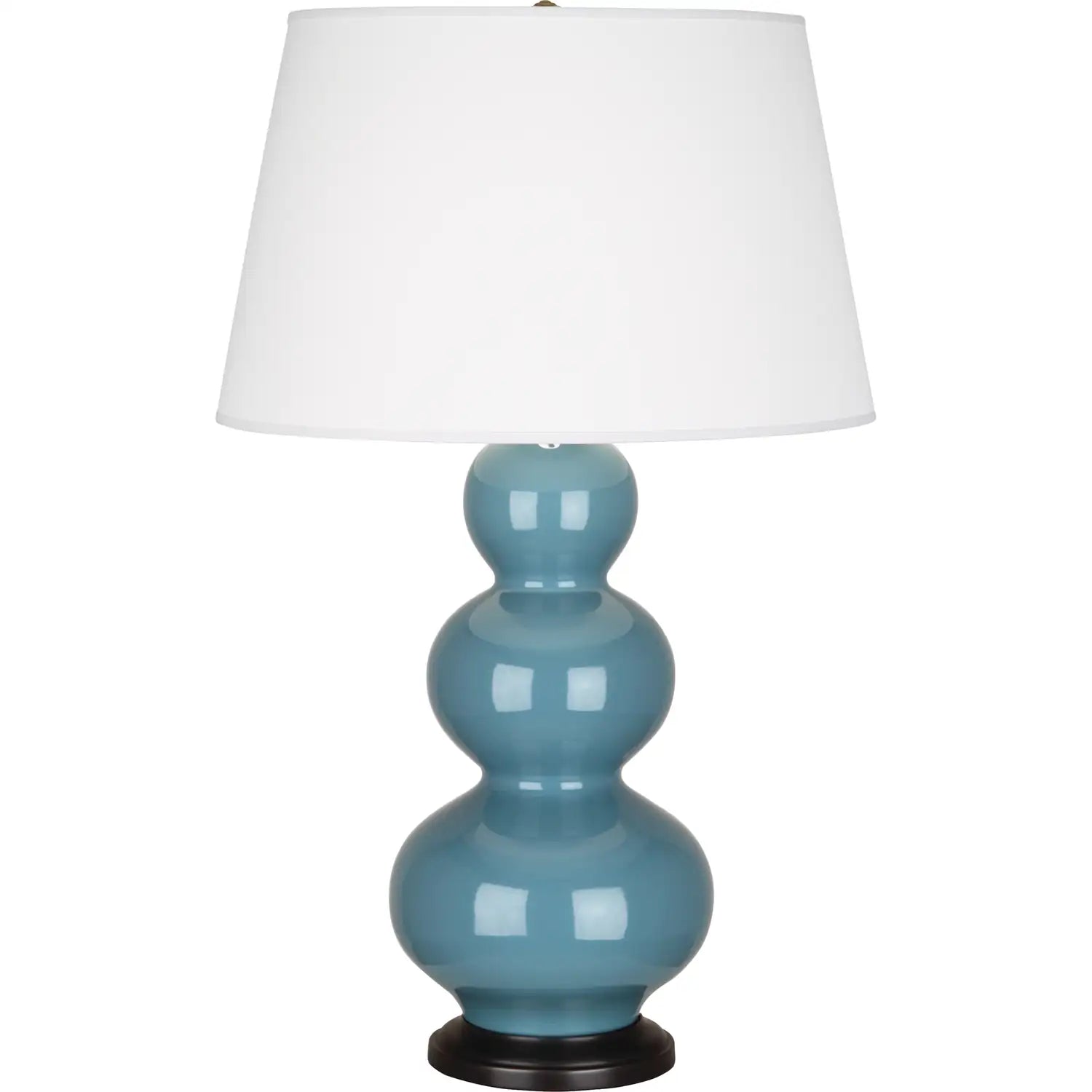 ROBERT ABBEY, TRIPLE GOURD TABLE LAMP, DESK LAMPS