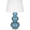 ROBERT ABBEY, TRIPLE GOURD TABLE LAMP, DESK LAMPS